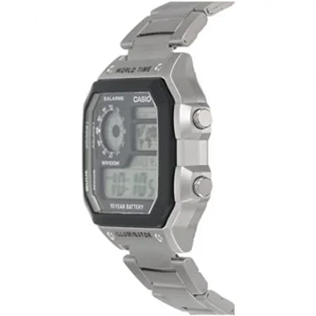 Casio AE1200WHD1AVEF Reloj Hombre Acero Plateado Digital Negro Casio AE1200WHD1AVEF Reloj Hombre Acero Plateado Digital Negro